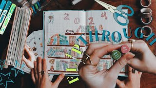 2024 BULLET JOURNAL FLIP-THROUGH ✦ Book, travel \u0026 finance spreads