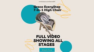 How-To Convert All 7 Stages: Graco EveryStep 7-in-1 High Chair