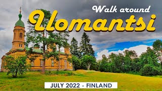 Walk around Ilomantsi, July 2022, Finland [4K]