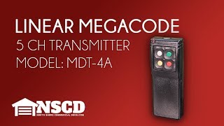 Linear Mega Code MDT-4A DNT00054A Garage and Gate Opener Transmitter Remote