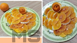 How To Cut An Orange Mess Free - Fruit Decoration - Orange Decoration