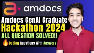 Amdocs GenAI Graduate Hackathon 2024 | Direct Test Hiring 2024 |Off campus drive for 2024,2025 batch