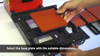 Secabo quick-change system for exchangeable base plates