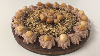 Hazelnut Tart No Bake-تارت البندق سهل وسريع التحضير