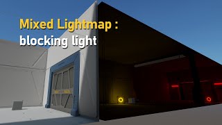 Unity : Mixed Lightmap - Blocking Light