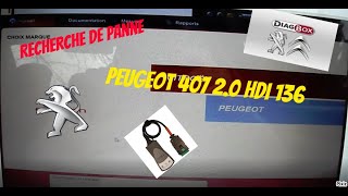 DIAGBOX v7.57 effacement default sur Peugeot 407 hdi / idem Citroën ( pp2000/lexia ).