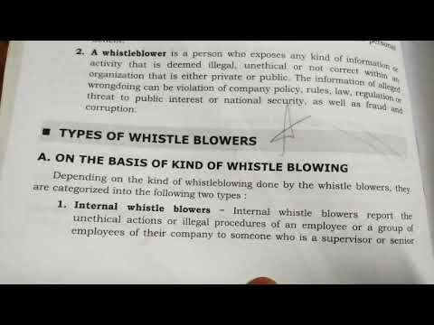 #5 Types Of Whistle Blowers | Whistle Blowing Policy | Social And ...