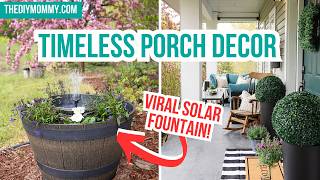 GORGEOUS Front Porch & Flower Bed Decorating Ideas for 2024 - Cozy & Timeless Fr