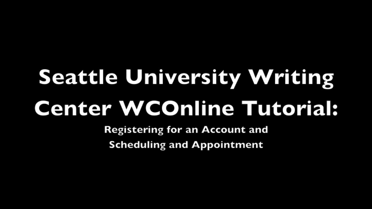 Writing Center Wconline Tutorial Youtube