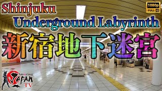 🔴Shinjuku Underground Labyrinth walk - 新宿地下迷宮 散歩