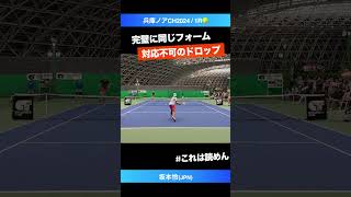 #解読不可能なドロップ【兵庫ノアCH2024/1R】坂本怜(JPN) #shorts #テニス #tennis