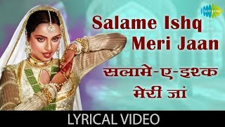 Salam e Ishq with lyrics | सलाम ए इश्क़ गाने के बोल | Muqaddar ka Sikandar | Rekha | Amitabh Bachchan