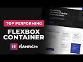 Elementor layout from flexbox container | elementor flex container explained