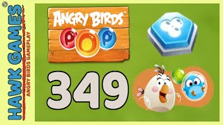 Angry Birds Stella POP Bubble Shooter Level 349 - Walkthrough, No Boosters