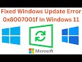 How To Fix Windows Update Error 0x8007001f In Windows 11