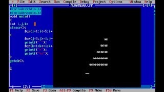 program to print star sequence 2 (C PROGRAMMING)