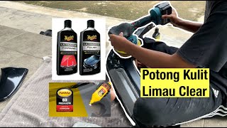 Ratakan Kulit Limau Habuk Selepas Clear Guna Kertas Pasir & Compound