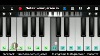 Shayad (Love Aaj Kal), Arijit Singh - Easy Mobile Perfect Piano Tutorial | Jarzee Entertaiment