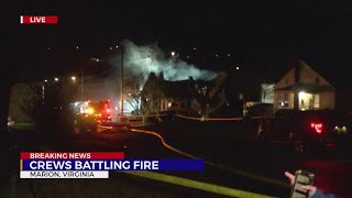 Investigation underway in Marion, Va. after crews called to house fire, shots fired