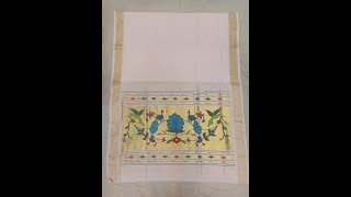 Pure handwoven cotton paithani saree #shorts