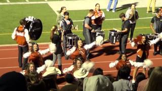 Westwood football - drum chant w/ cheerleaders