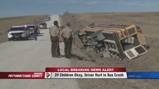 School Bus Tips Over