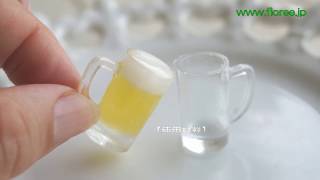 ミニチュアビールジョッキ作り方（UVレジン使用）How to made beer mug