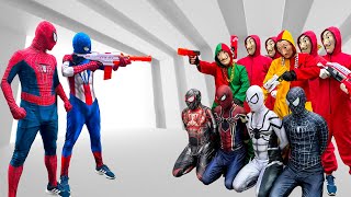 TEAM SPIDER-MAN vs BAD GUY TEAM | RESCUE SUPERHERO's From BAD-HERO ( Live Action )