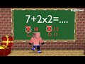 who is the best at math in funny minecraft animation