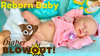 Reborn Baby Evelyn Had A Diaper Blowout? Bath & Nap Routine With My Beautiful Full Vinyl Reborn Baby