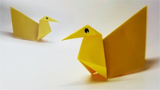 Duck. Easy Origami Paper Crafts for kids