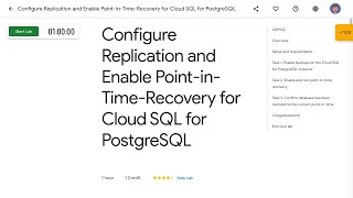 Configure Replication and Enable Point in Time Recovery for Cloud SQL for PostgreSQL GSP922