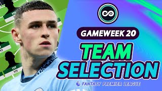 MY FPL GW20 TEAM SELECTION! | Fantasy Premier League 2024/25