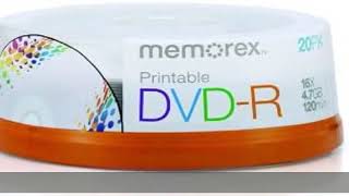 Memorex DVD-R 16x 4.7GB 20 Pack Spindle Printable