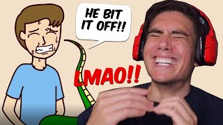 Reacting To A "True" Story Animation Of a Snake Biting Off A Man's Junk (Share My Story)