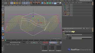 RealFlow | Cinema 4D 2.5: DSpline daemon - Falloff