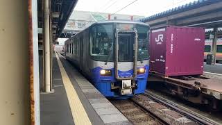 ET122形 トキ鉄日本海ひすいライン普通ワンマン 泊行き 直江津駅発車