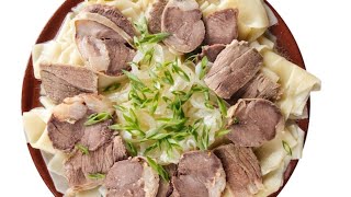 Beshbarmak is a legendary Kazakh dish! Delicious Beshbarmak recipe.