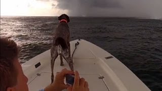 Lobster-Diving Boaters Get Surrounded by Waterspouts