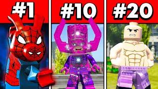 Top 20 WORST Characters in LEGO Marvel Games!