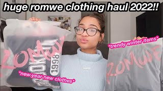 HUGE ROMWE CLOTHING HAUL 2022!!