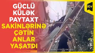 FHN Bakıda güclü küləyin fəsadları ilə bağlı görüntülər yaydı