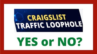 Craigslist Traffic Loophole Review - Legit System?