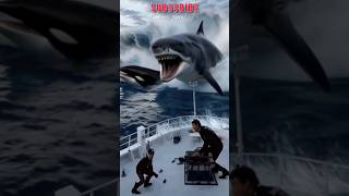 Megalodon attacks a huge orca whale #whale #megalodon #amazing