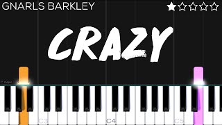 Gnarls Barkley - Crazy | EASY Piano Tutorial