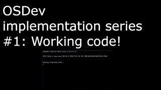 OSDev implementation series 1: Working code & RaidouOS showcase