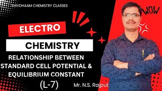 Electrochemistry L7#Relationshipb/w standardcell potential& equilibriumconstant