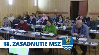 18. Zasadnutie mestského zastupiteľstva