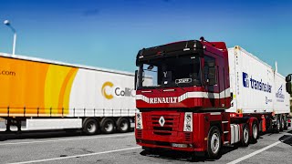 Realistic Driving Renault Magnum E-Tech 500 Euro Truck Simulator 2 POV Drive 4K 1.53+Wheel Cam