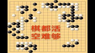 野狐3段，围空不吃棋，降低对手子效找到优势